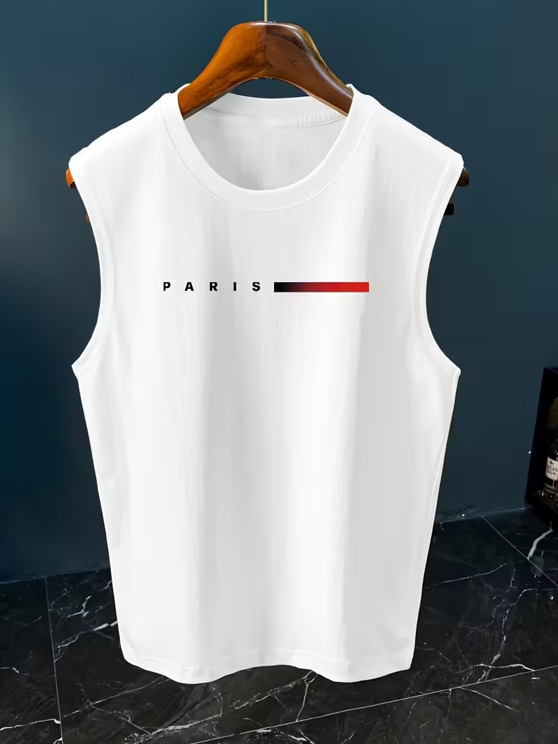 Mens Minimalist Paris Letter P - Street Fashion Paris ulasan dan harga