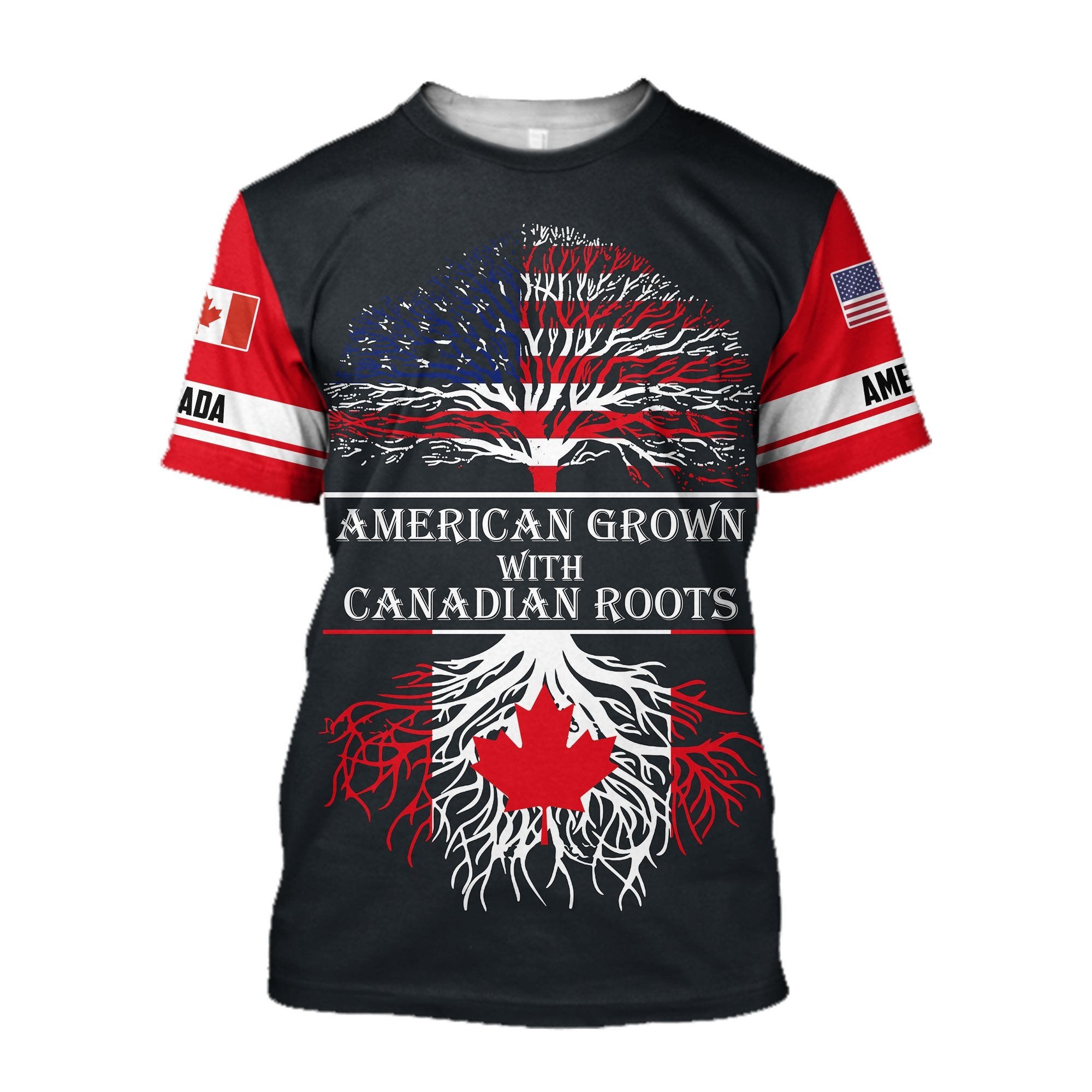 Canada Flag Graphic 3D Print M - Street Fashion Canada ulasan dan harga