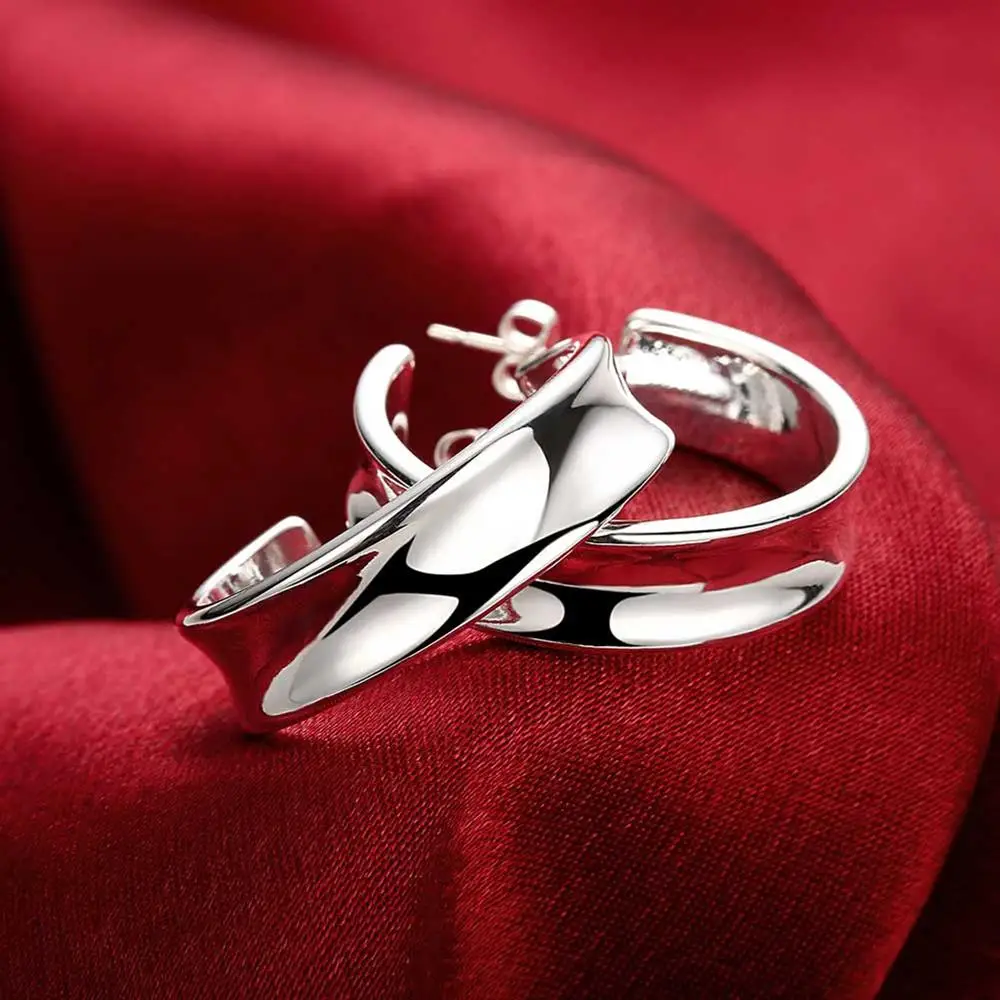 925 Sterling Silver Beautiful  - Street Fashion Earrings ulasan dan harga