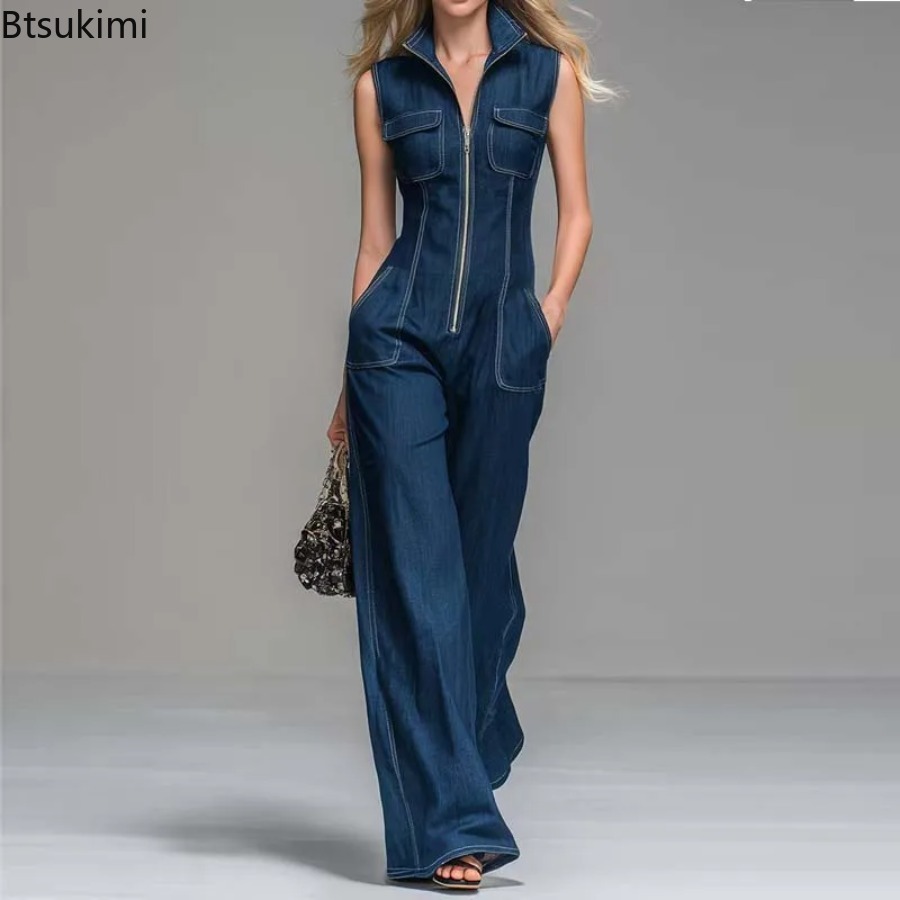 New Women's Sleeveless Denim J - Street Fashion Jeans Women ulasan dan harga