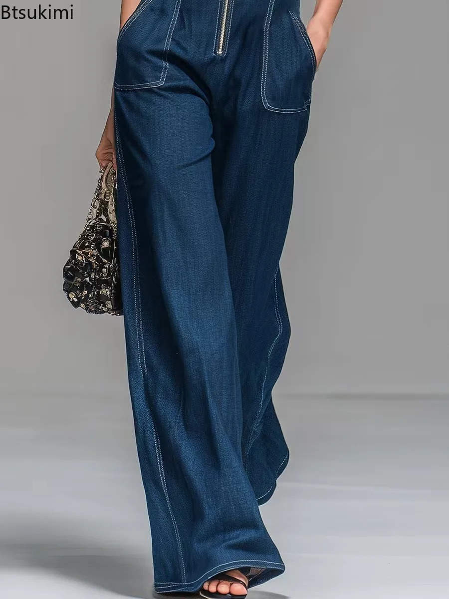 New Women's Sleeveless Denim J - Street Fashion Jeans Women ulasan dan harga