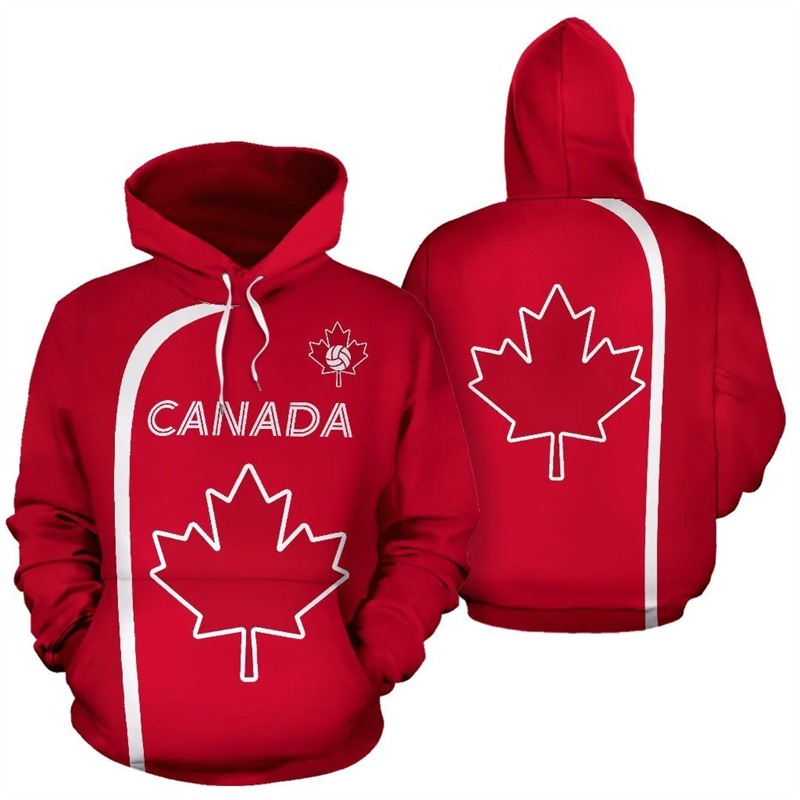 Canada Hoodie Maple Leaf 3d Pr - Street Fashion Canada ulasan dan harga