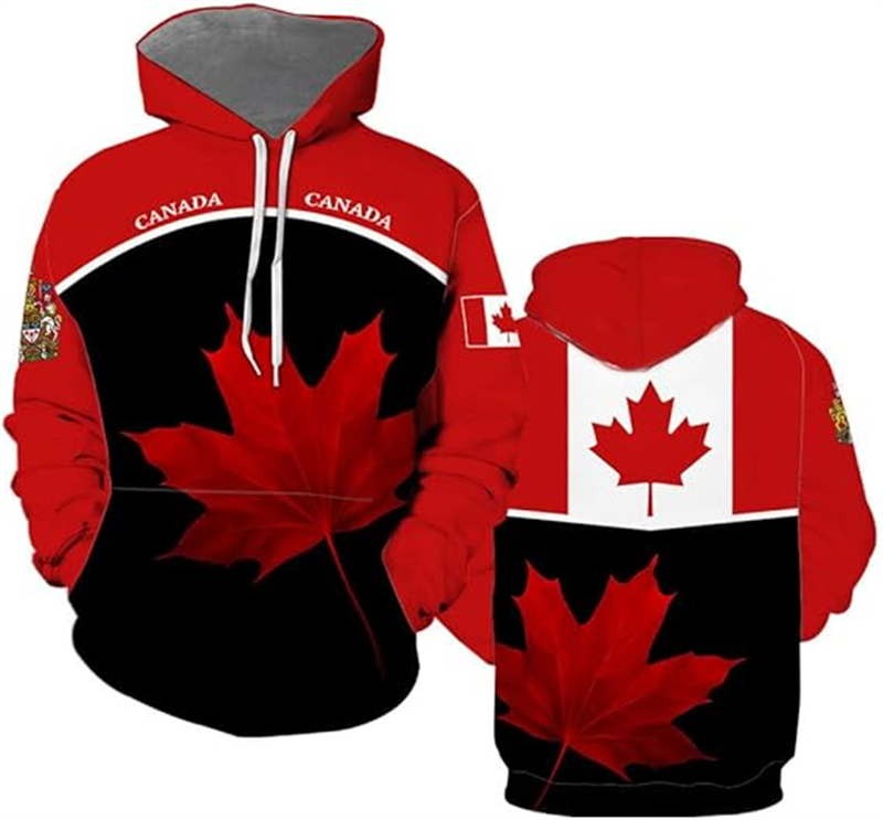 Canada Hoodie Maple Leaf 3d Pr - Street Fashion Canada ulasan dan harga