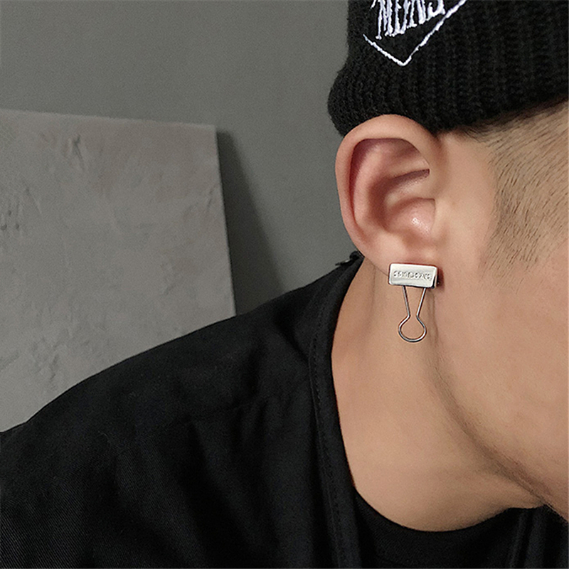 HUANZHI 2022 New Punk Creative - Street Fashion Earrings ulasan dan harga