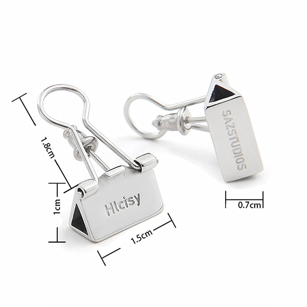 HUANZHI 2022 New Punk Creative - Street Fashion Earrings ulasan dan harga