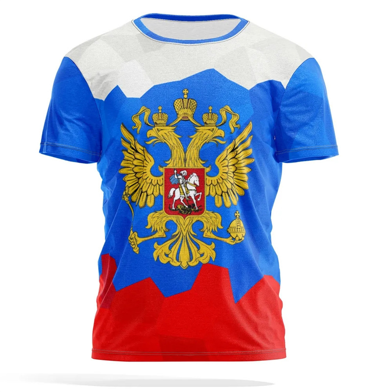 Russian National Emblem Print  - Street Fashion Essentials ulasan dan harga