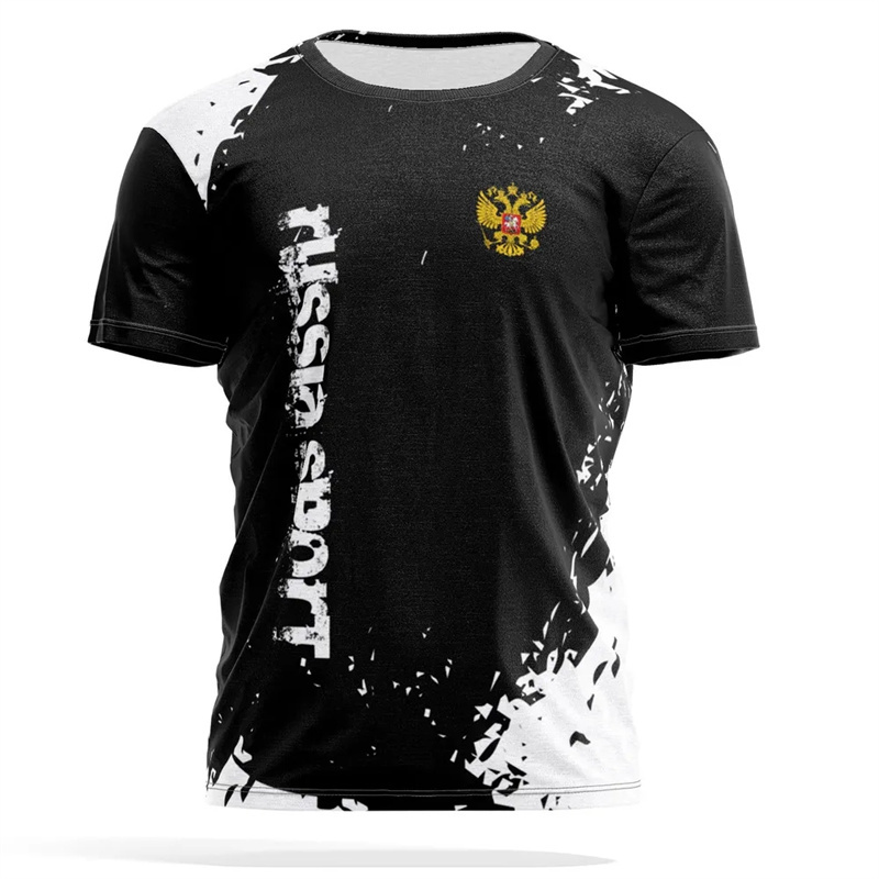 Russian National Emblem Print  - Street Fashion Essentials ulasan dan harga