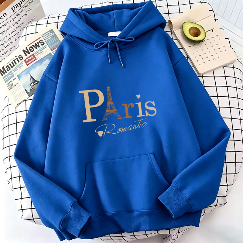 Fashion Paris Letter Print Hoo - Street Fashion Paris ulasan dan harga