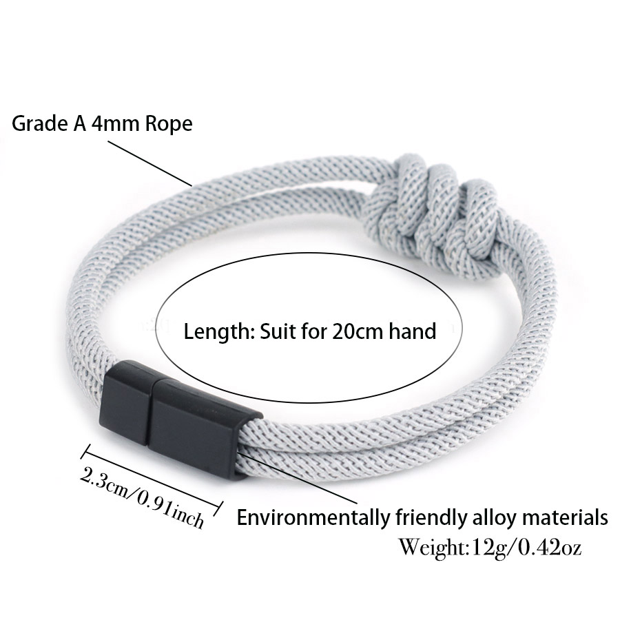 Stylish Men Rope Bracelet High - Street Fashion Of Milan ulasan dan harga