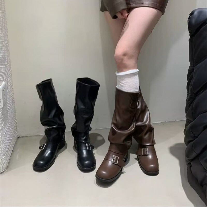 2025Woman Boots Knee High Plat - Street Fashion Trends ulasan dan harga