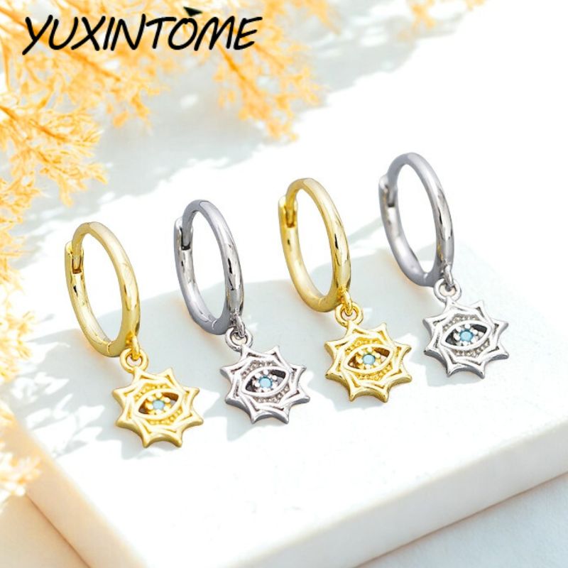 925 Sterling Silver Needle Ret - Street Fashion Earrings ulasan dan harga