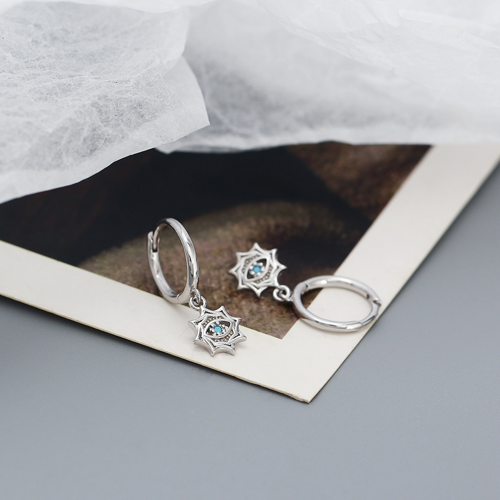 925 Sterling Silver Needle Ret - Street Fashion Earrings ulasan dan harga