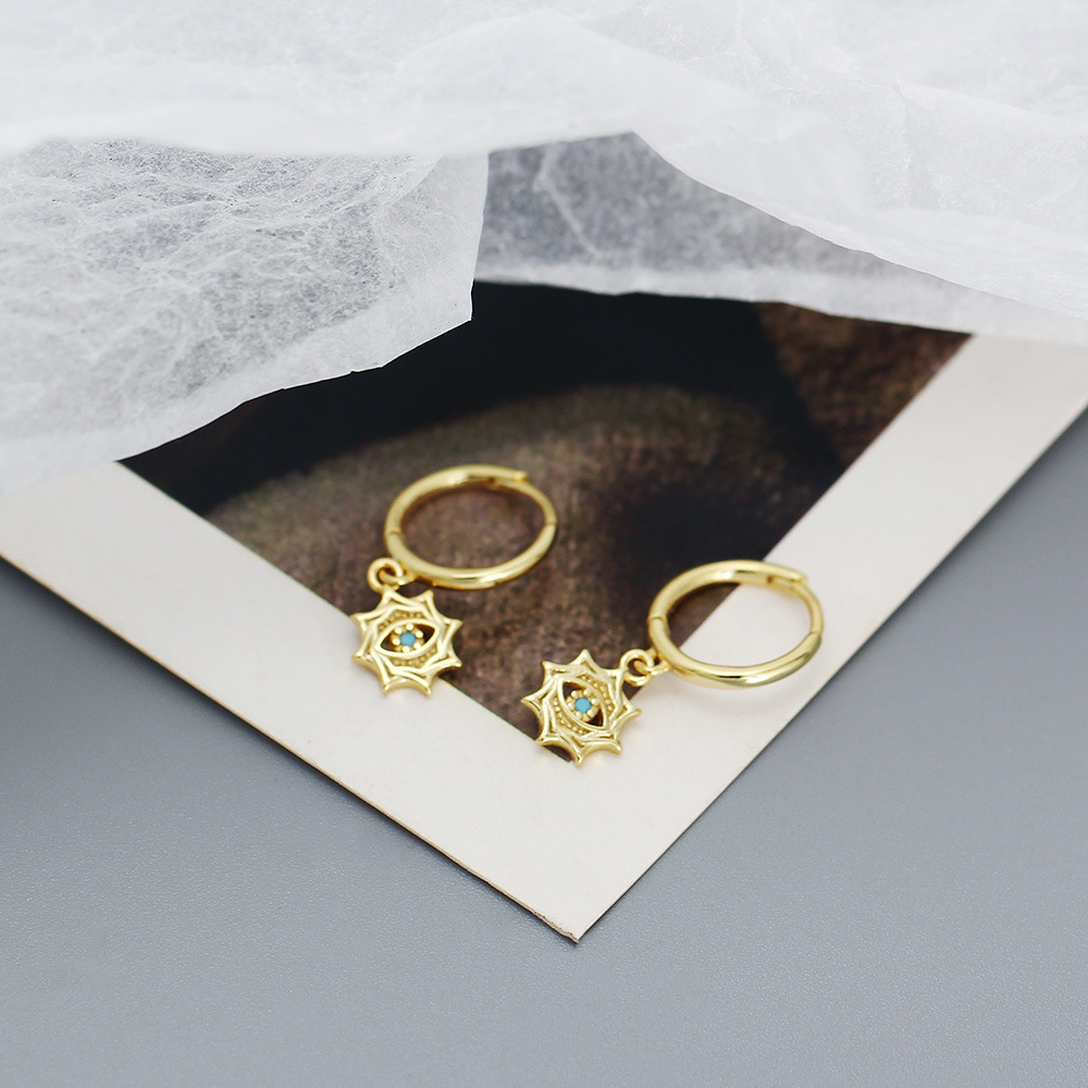 925 Sterling Silver Needle Ret - Street Fashion Earrings ulasan dan harga
