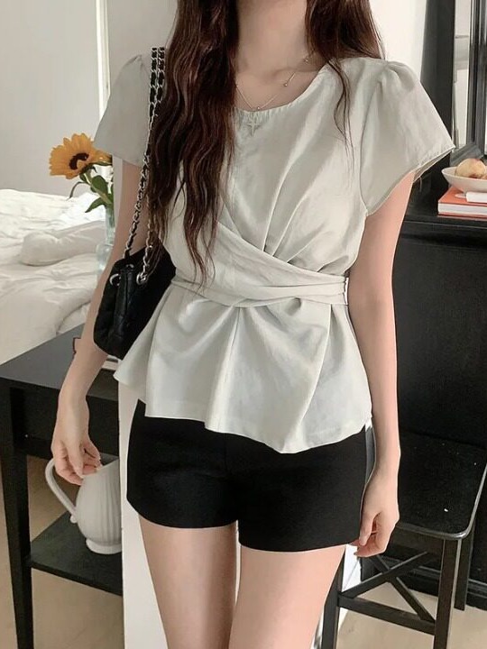 Fashionable Chic Waist-Cinchin - Street Fashion In Korea ulasan dan harga