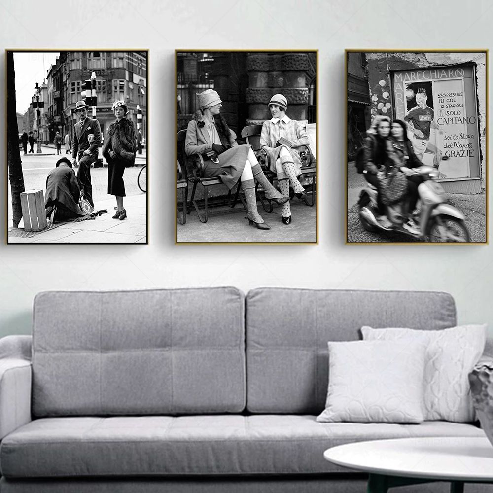 Fashion Black And White Vintag - Street Fashion Paris ulasan dan harga