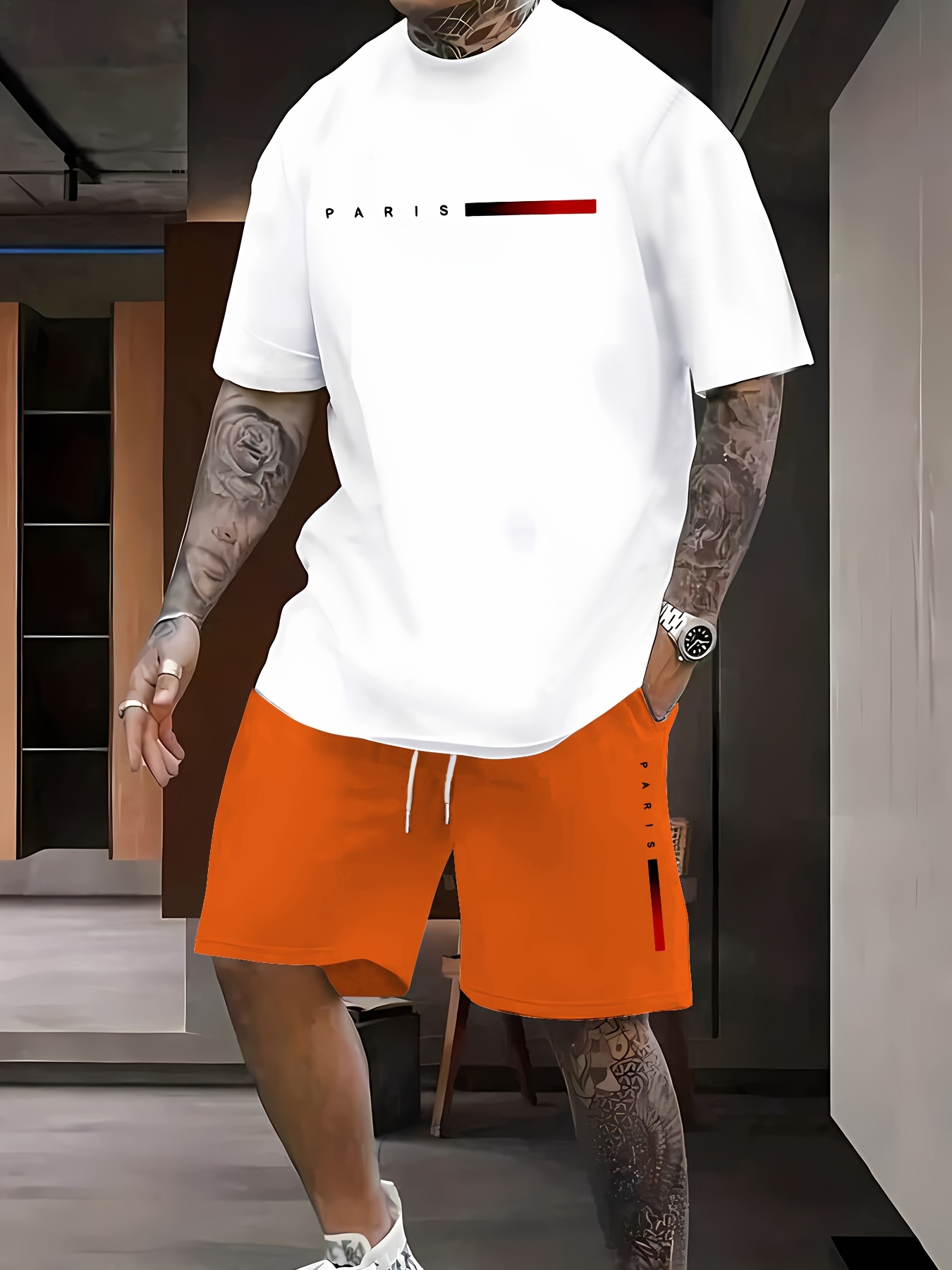 Paris Men's Casual Set Spring/ - Street Fashion Paris ulasan dan harga