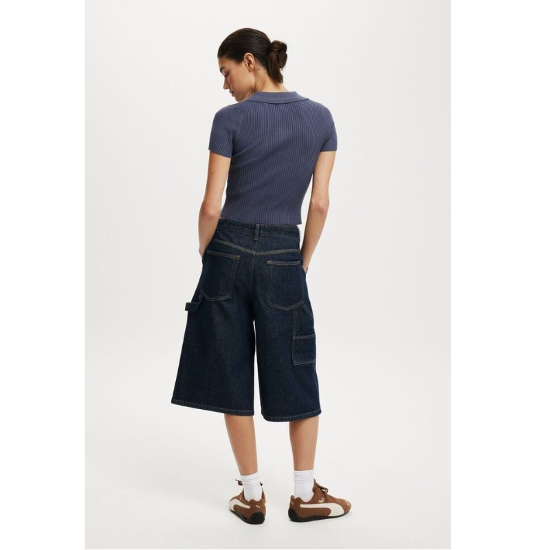 Plus Size Women's Loose Wide L - Street Fashion Jeans Women ulasan dan harga