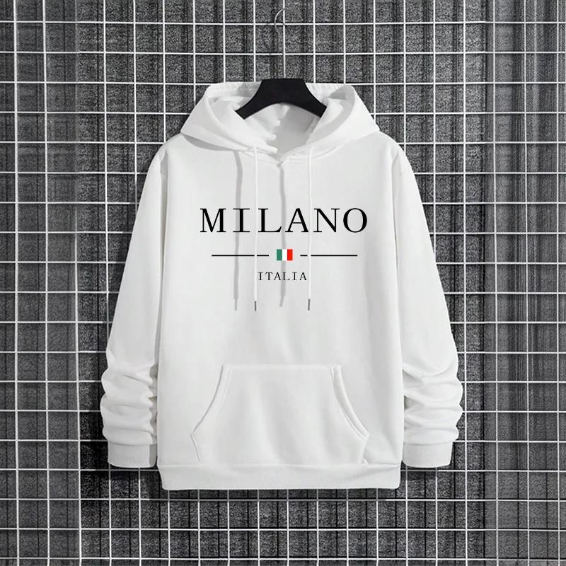 Italy Milan Fashion Men's Hood - Street Fashion Of Milan ulasan dan harga