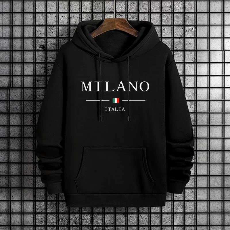 Italy Milan Fashion Men's Hood - Street Fashion Of Milan ulasan dan harga
