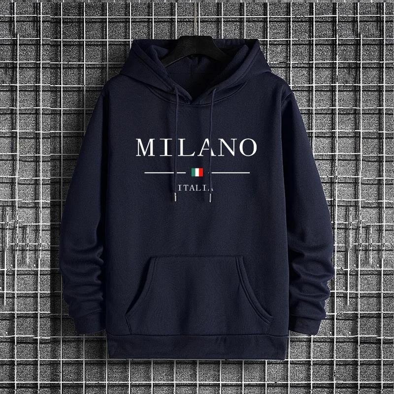 Italy Milan Fashion Men's Hood - Street Fashion Of Milan ulasan dan harga