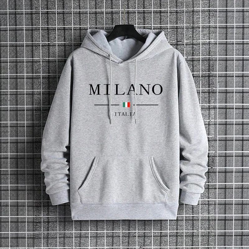 Italy Milan Fashion Men's Hood - Street Fashion Of Milan ulasan dan harga