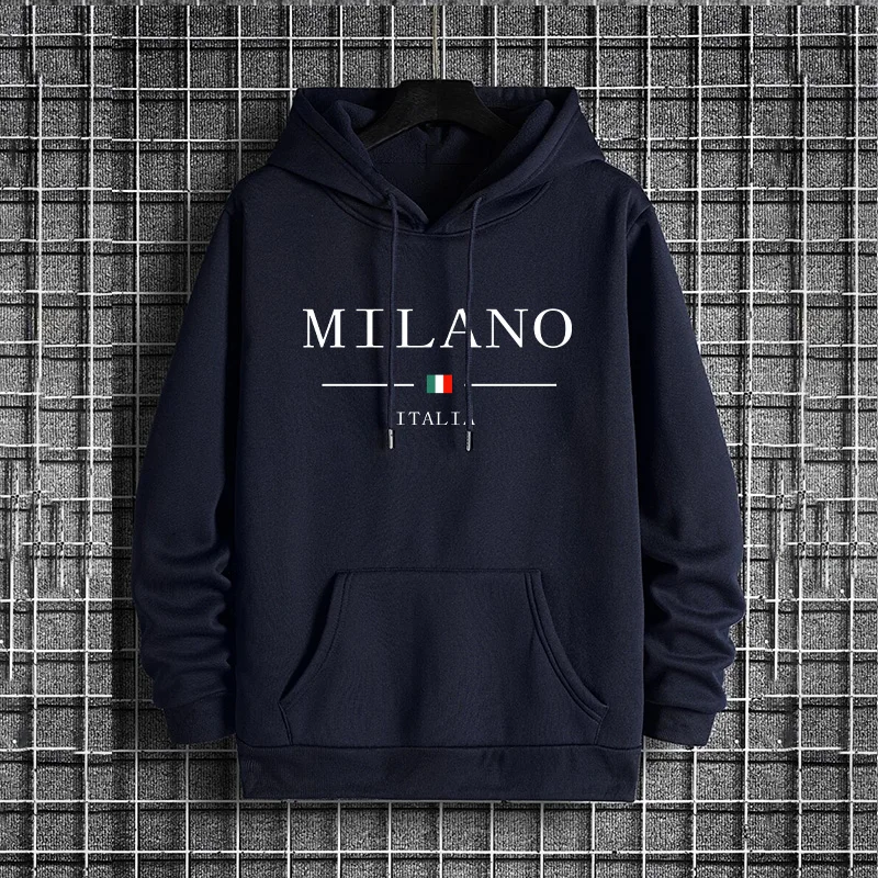 Italy Milan Fashion Men's Hood - Street Fashion Of Milan ulasan dan harga