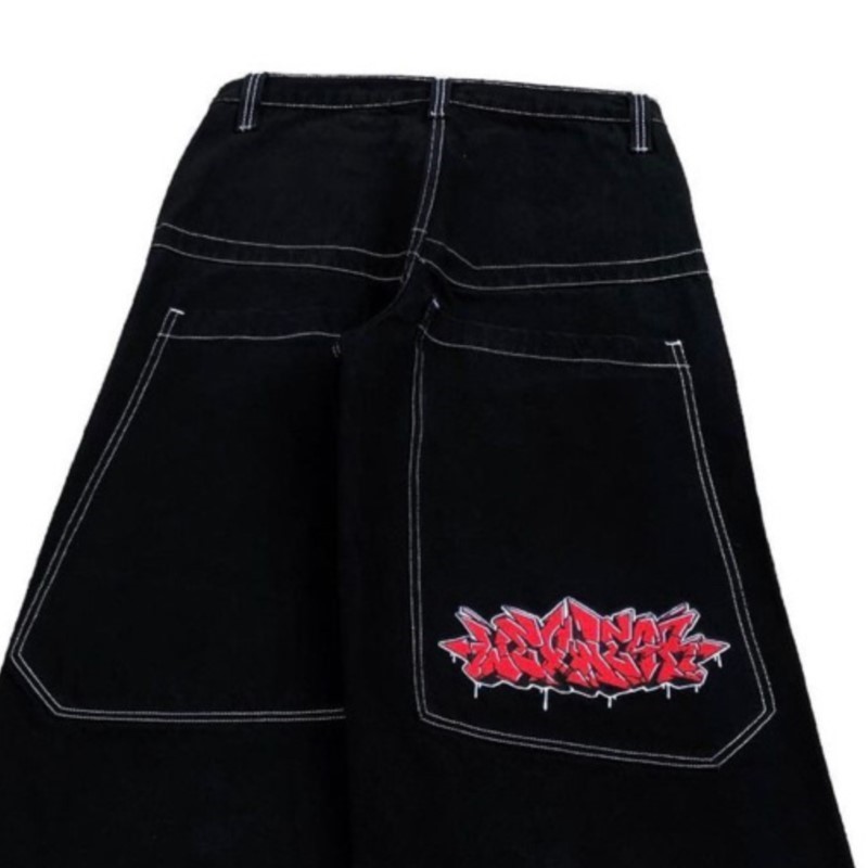 American Fashion Hip Hop Overs - Street Fashion Jeans Women ulasan dan harga