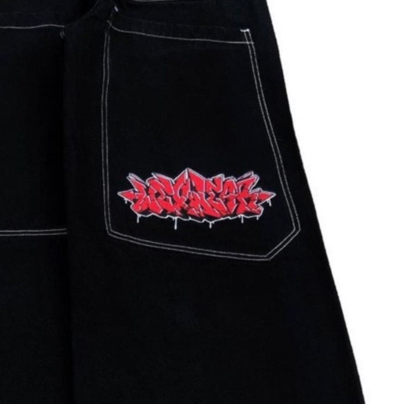 American Fashion Hip Hop Overs - Street Fashion Jeans Women ulasan dan harga