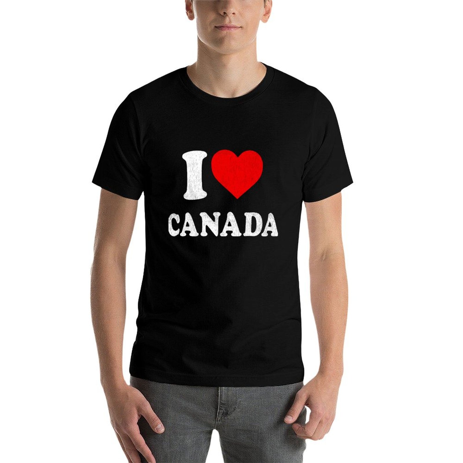 I Love Canada Tshirt Souvenir  - Street Fashion Canada ulasan dan harga