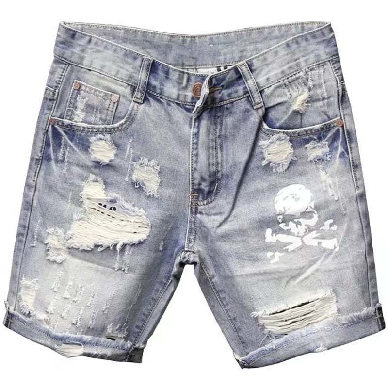 Summer Men's Worn Bead Hole Be - Street Fashion In Korea ulasan dan harga