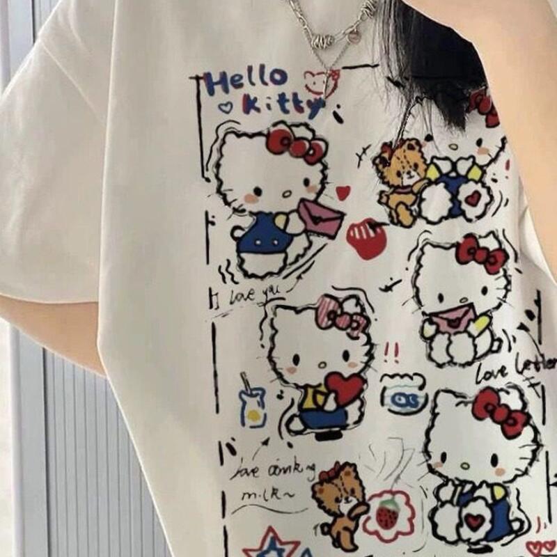 Short-Sleeved Summer Hello Kit - Street For Fashion ulasan dan harga